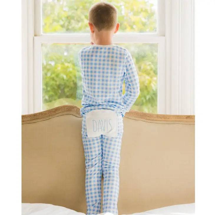 Buttflap Pajamas - Pink Gingham