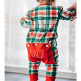 Christmas Plaid Buttflap Pajamas - Stella Lane Boutique