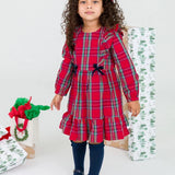 Tis the Season Ruffle Bow Dress