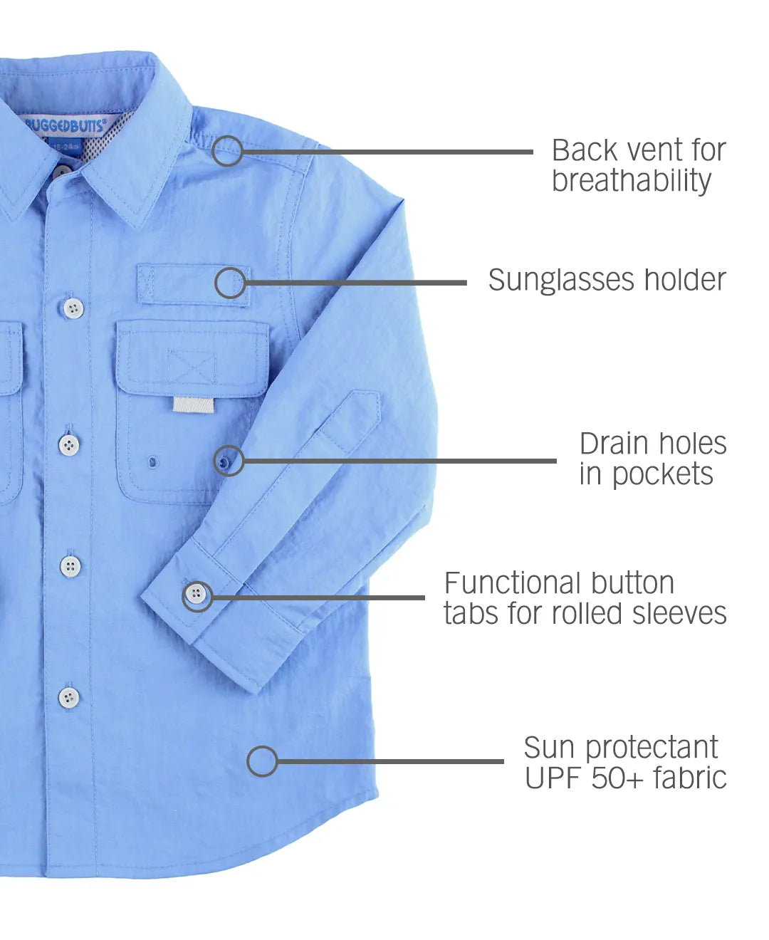Sun Protective Button Down Shirt - Stella Lane Boutique