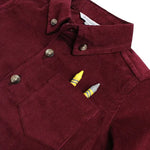 Stretch Corduroy Long Sleeve Button Down Shirt - Stella Lane Boutique