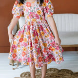 Autumn Garden Puff Dress