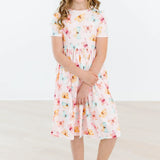 Butterfly Kisses Short Sleeve Twirl Dress - Stella Lane Boutique