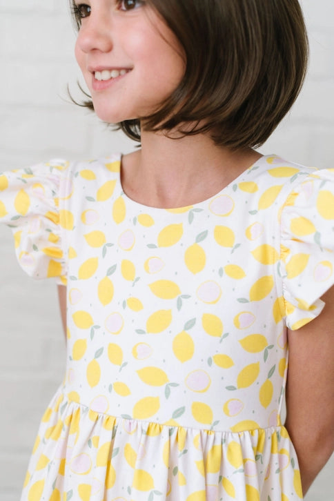 Lemon Drop Pocket Twirl Dress - Stella Lane Boutique