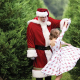 Santa Claus Is Coming To Town Organic Cotton Christmas Twirl Dress - Stella Lane Boutique