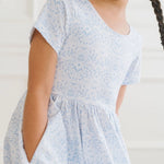 Blue Bunnies Pocket Twirl Dress - Stella Lane Boutique