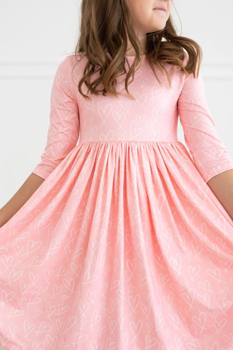 Feeling Pink Twirl Dress - Stella Lane Boutique
