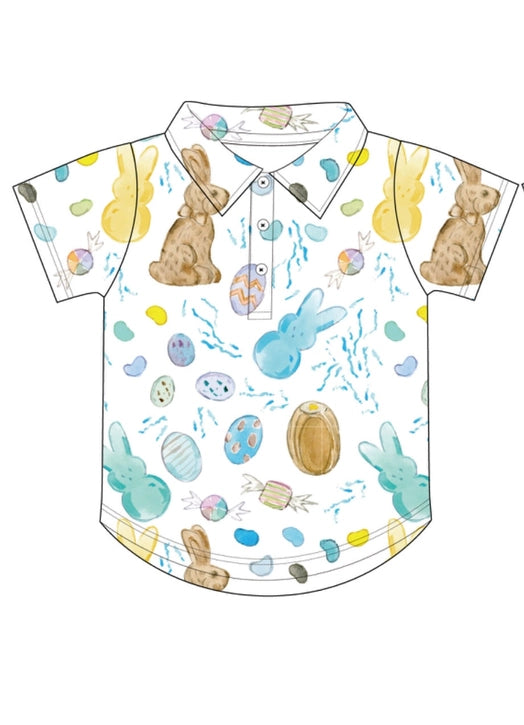 Easter Candy Bamboo Polo Shirt - Stella Lane Boutique