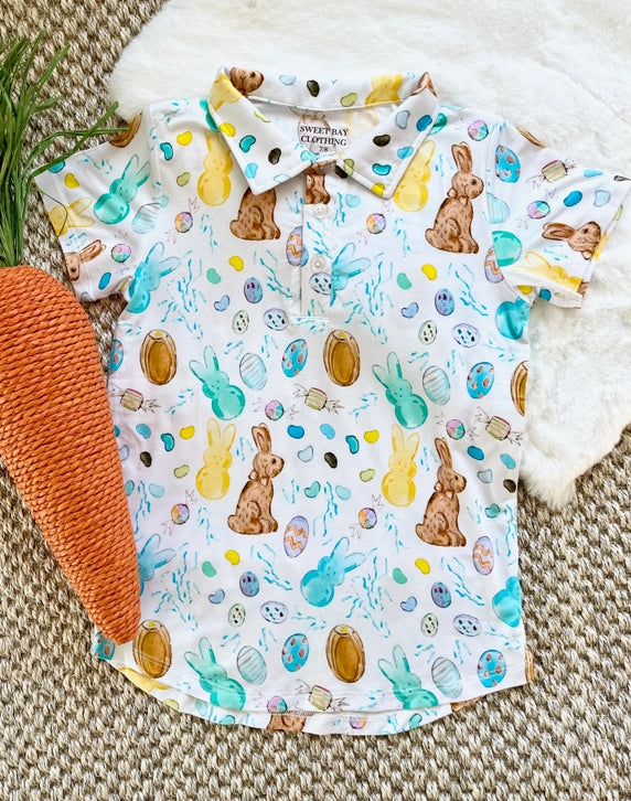 Easter Candy Bamboo Polo Shirt - Stella Lane Boutique