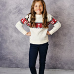 Girl's Fair Isle Holiday Sweater - Stella Lane Boutique