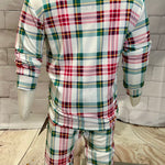 Kid's White Tartan Bamboo Pajamas - Stella Lane Boutique
