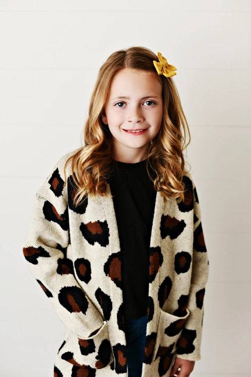 Long Leopard Cardigan - Stella Lane Boutique