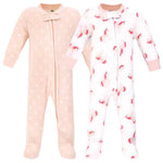 Pink Unicorns Hudson Baby Fleece Sleep and Play 2 Pack - Stella Lane Boutique