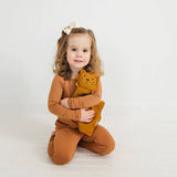 Camel Bamboo Two Piece Toddler Pajamas - Stella Lane Boutique