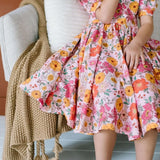 Autumn Garden Puff Dress