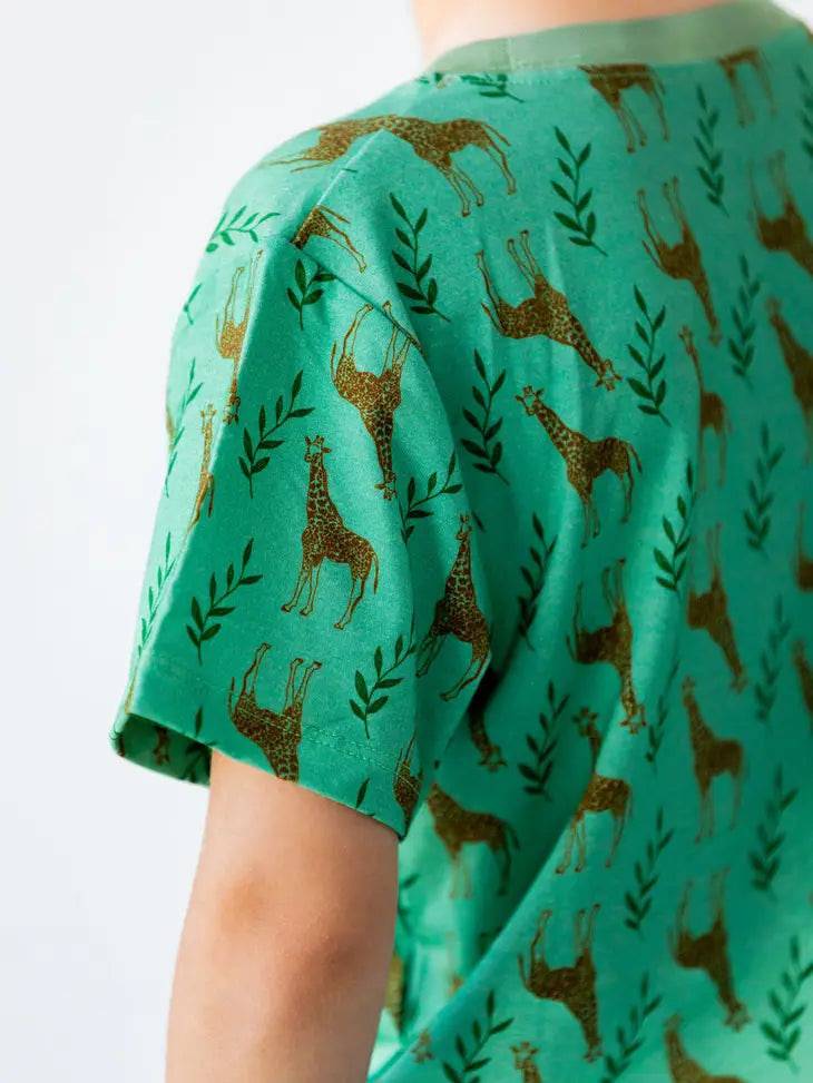 Giraffe Bamboo Pocket Tee - Stella Lane Boutique