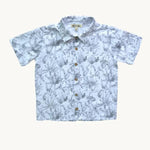 White Tropical Toddler Button Down Shirt - Stella Lane Boutique