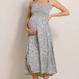 Floral Smocking Top Maternity Dress - Stella Lane Boutique