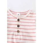Striped Button Up Romper - Stella Lane Boutique