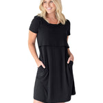 Eleanora Bamboo Maternity & Nursing Nightgown & Lounge Dress - Stella Lane Boutique