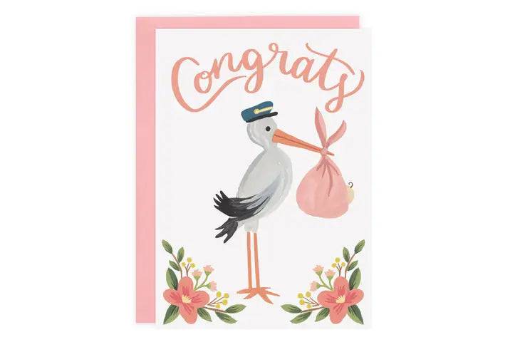 Stork Congrats Card - Stella Lane Boutique