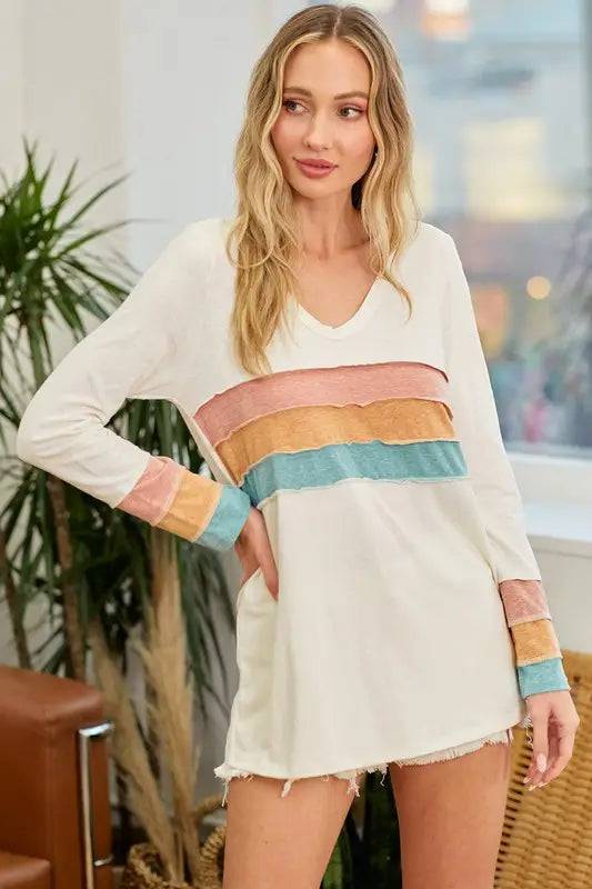Over the Top Rainbow Shirt - Stella Lane Boutique