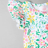 Daffodils Short Sleeve Flutter Bodysuit - Stella Lane Boutique