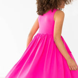 Hot Pink Pocket Tank Twirl Dress - Stella Lane Boutique