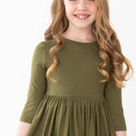 Olive Pocket Twirl Dress - Stella Lane Boutique