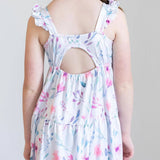 Pastel Wildflowers Ruffle Maxi Dress - Stella Lane Boutique