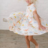 Dainty Dinos Classic Scoop Twirl Dress - Stella Lane Boutique
