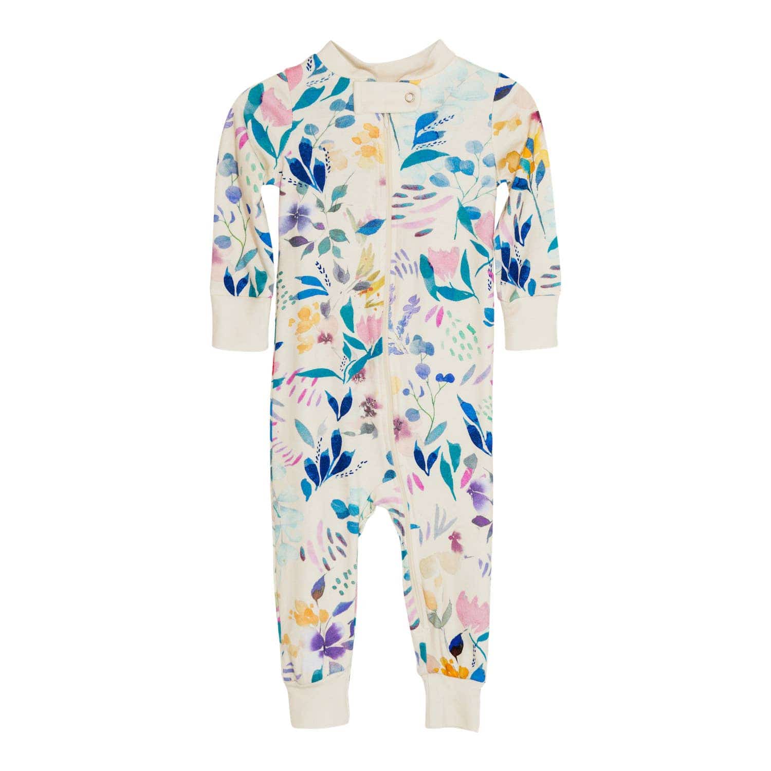 Full Zip Footless Pajamas - Stella Lane Boutique