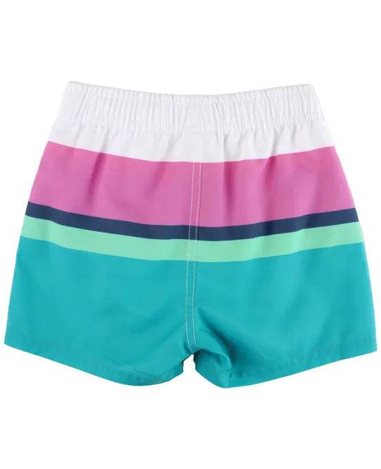 17+ Color Block Swim Trunks