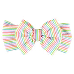 Rainbow Seersucker Swim Bow Headband - Stella Lane Boutique