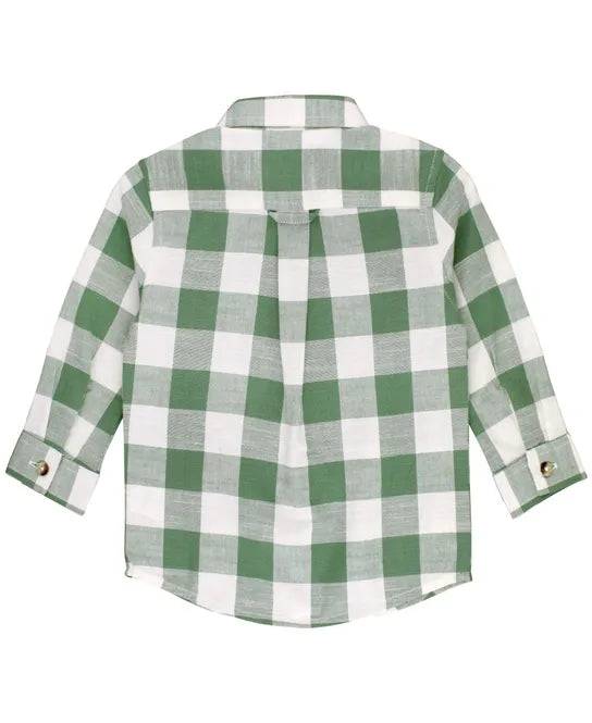 Long Sleeve Plaid Button Down Shirt - Stella Lane Boutique