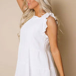 Bitsy Knotted Tiered Flowy Tank - Stella Lane Boutique