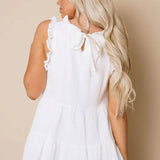 Bitsy Knotted Tiered Flowy Tank - Stella Lane Boutique