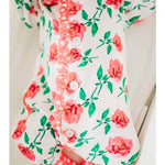 Fuchsia Roses Ruffle Buttflap Pajamas - Stella Lane Boutique