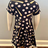 Little Slugger Cap Sleeve Swirly Girl Bamboo Dress - Stella Lane Boutique